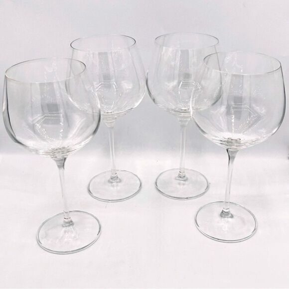 Krosno Harmony Clear Crystalline Wine Gin Tonic Balloon Drinking Glass Set of 4 - Picture 11 of 16